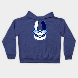 Blue Pro Gamer Bunny Kids Hoodie